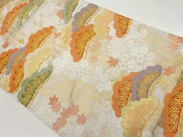 JAPANESE FUKURO OBI / KARA-ORI / WOVEN SAKURA